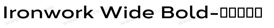 Ironwork Wide Bold字体转换